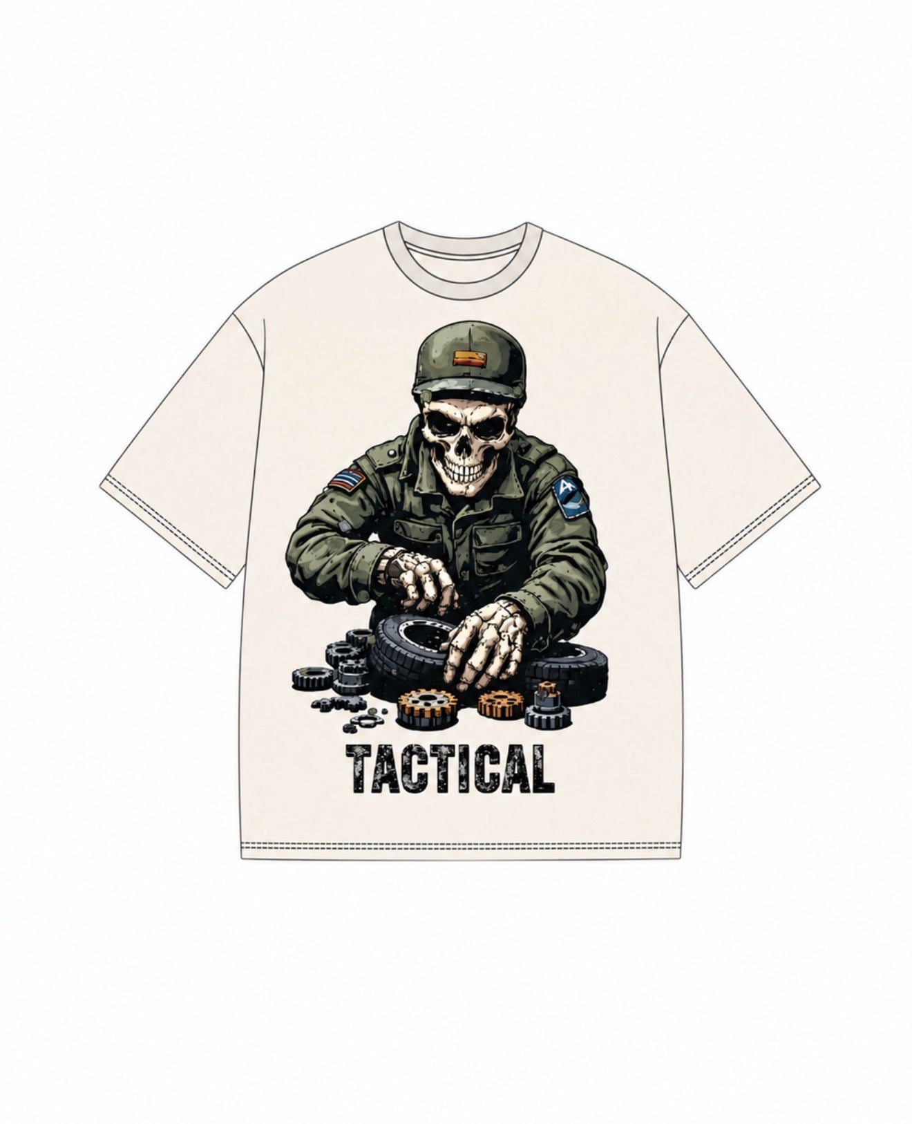 Cream “Built to last” Tee