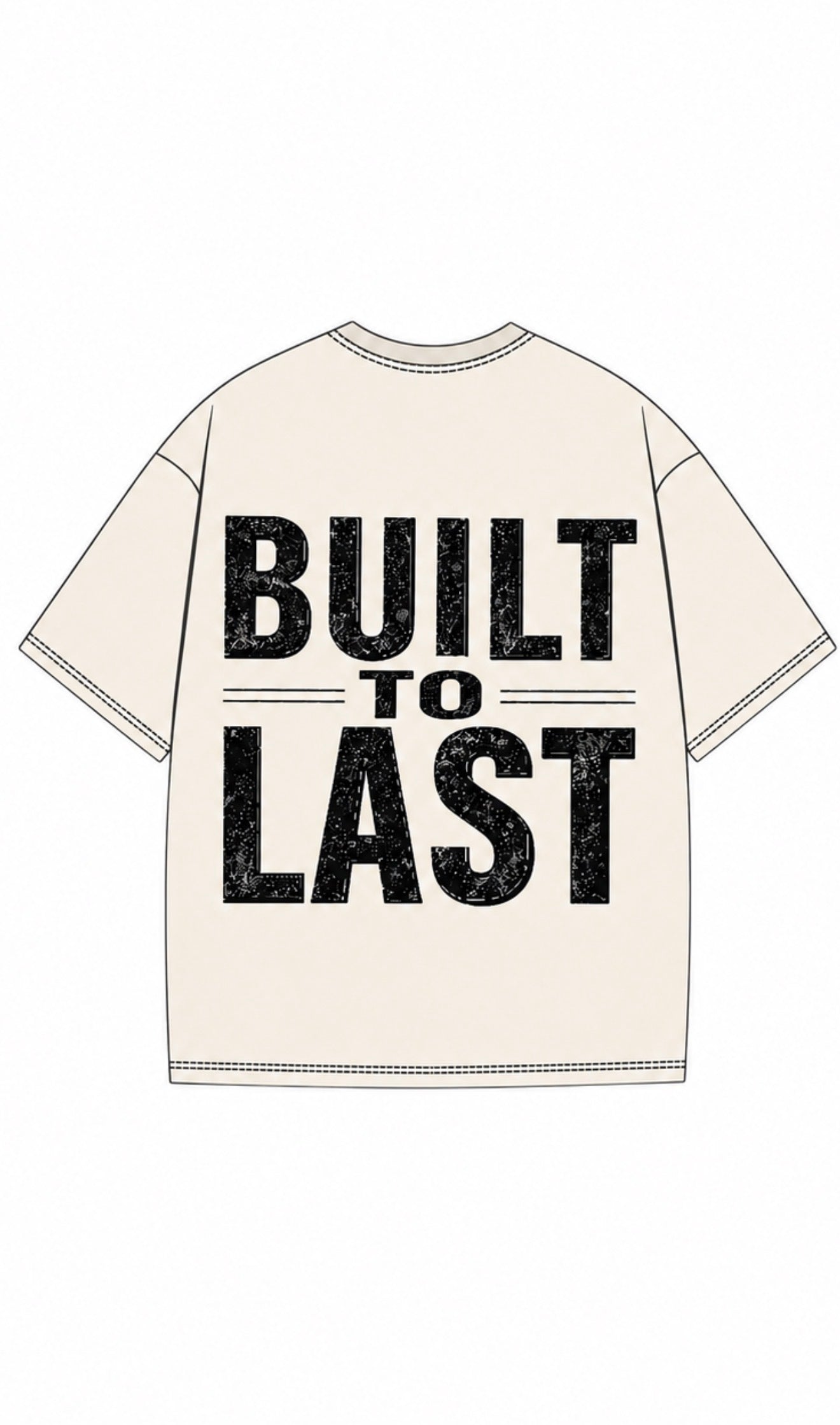 Cream “Built to last” Tee