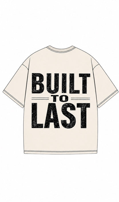 Cream “Built to last” Tee