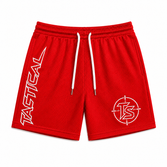 RED “TS SCOPE”SHORTS